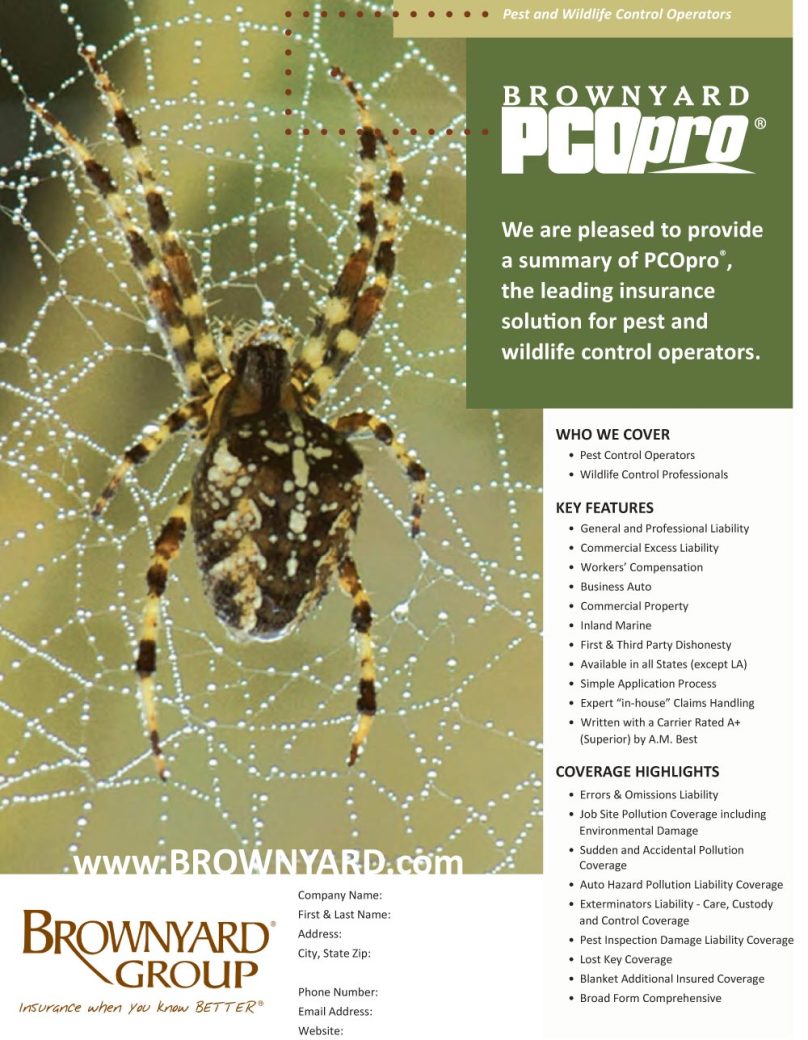 PCOpro Insurance for pest and wildlife control operators